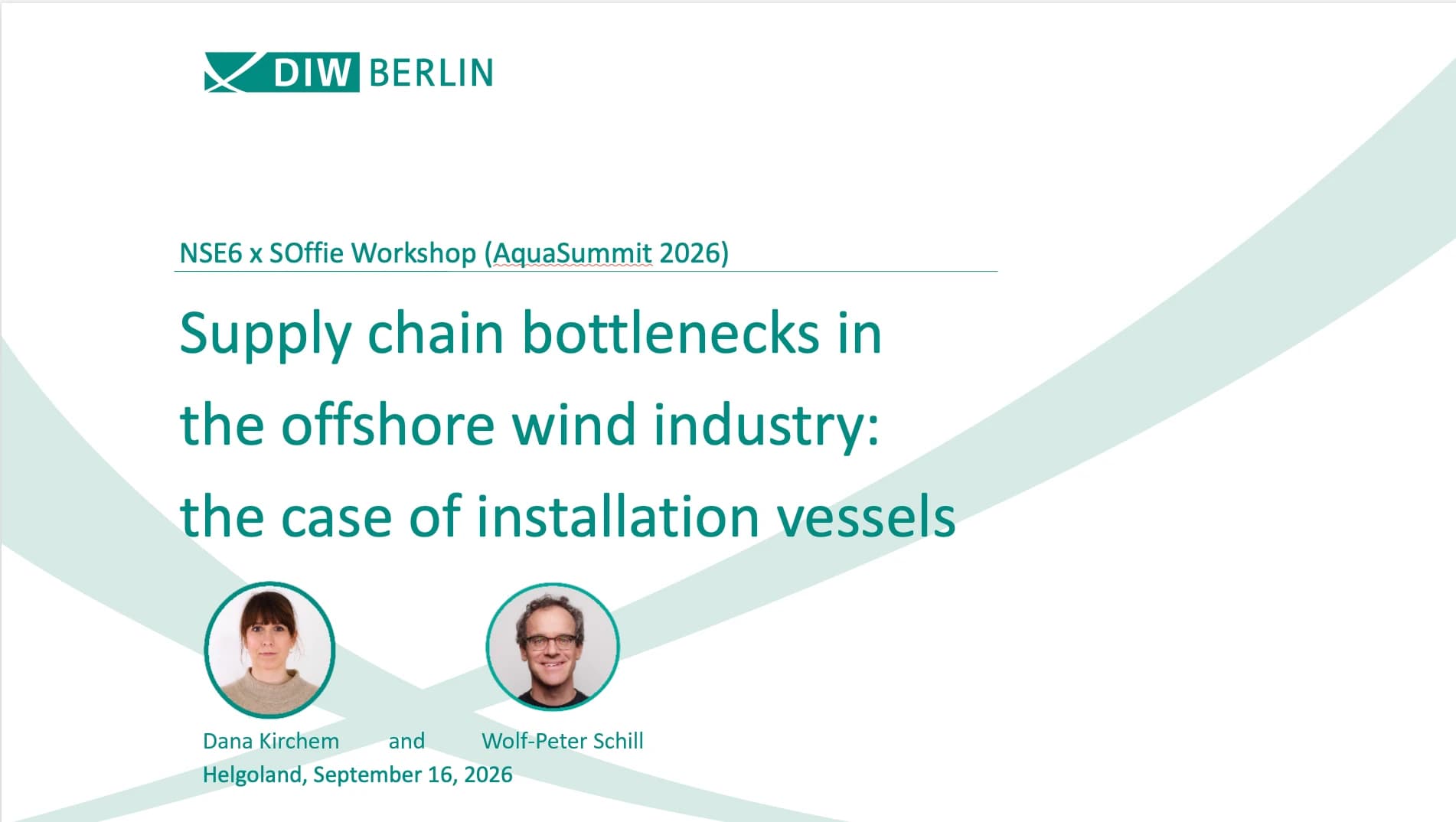 DIW Berlin: Supply chain bottlenecks in the offshore wind industry – Dana Kirchem, Wolf-Peter Schill